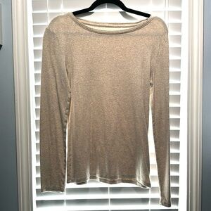 Beigy cream long-sleeved tee in Medium by A New Day